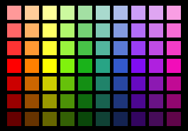 Original image of color swatches