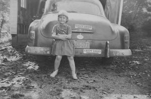 girl with car photo