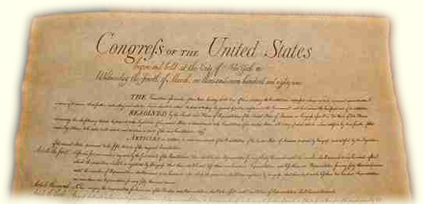 Parchment Text of the Bill of Rights