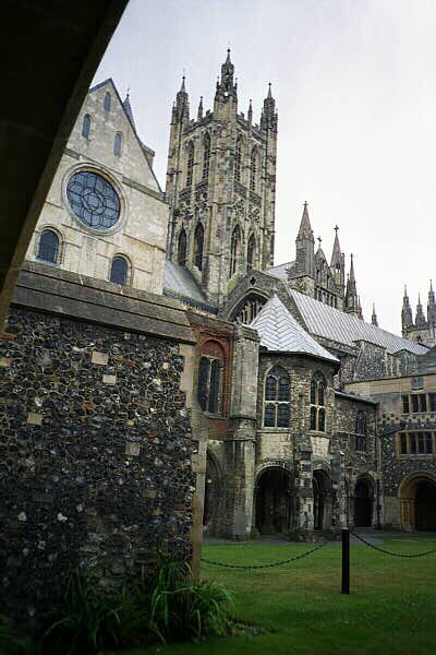 Canterbury Cathedral from the Pilgrims' hospital (photo by Dr. K)