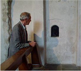 Anchoress' window in an English church