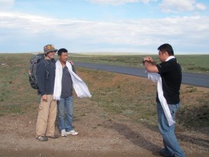 taking pics in Inner Mongolia